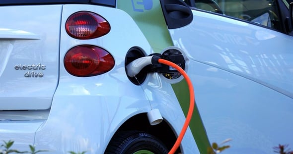 Electric car representing  energy tax