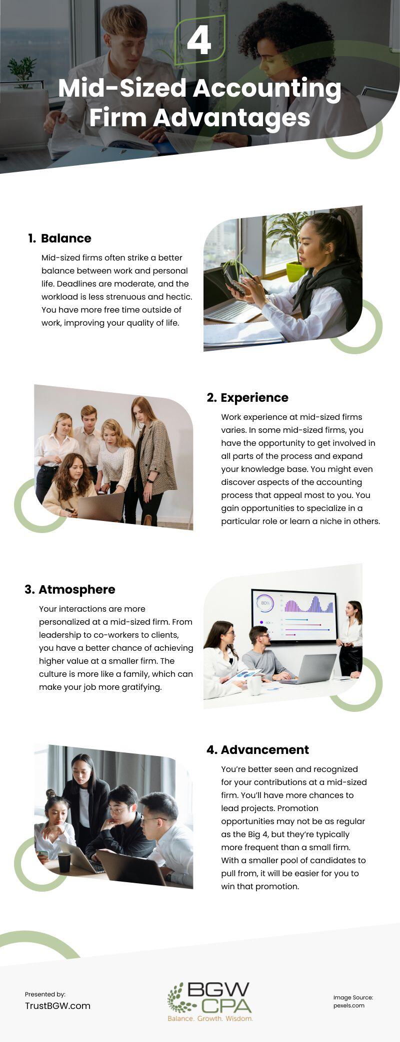 The Benefits of Working for a MidSized Accounting Firm