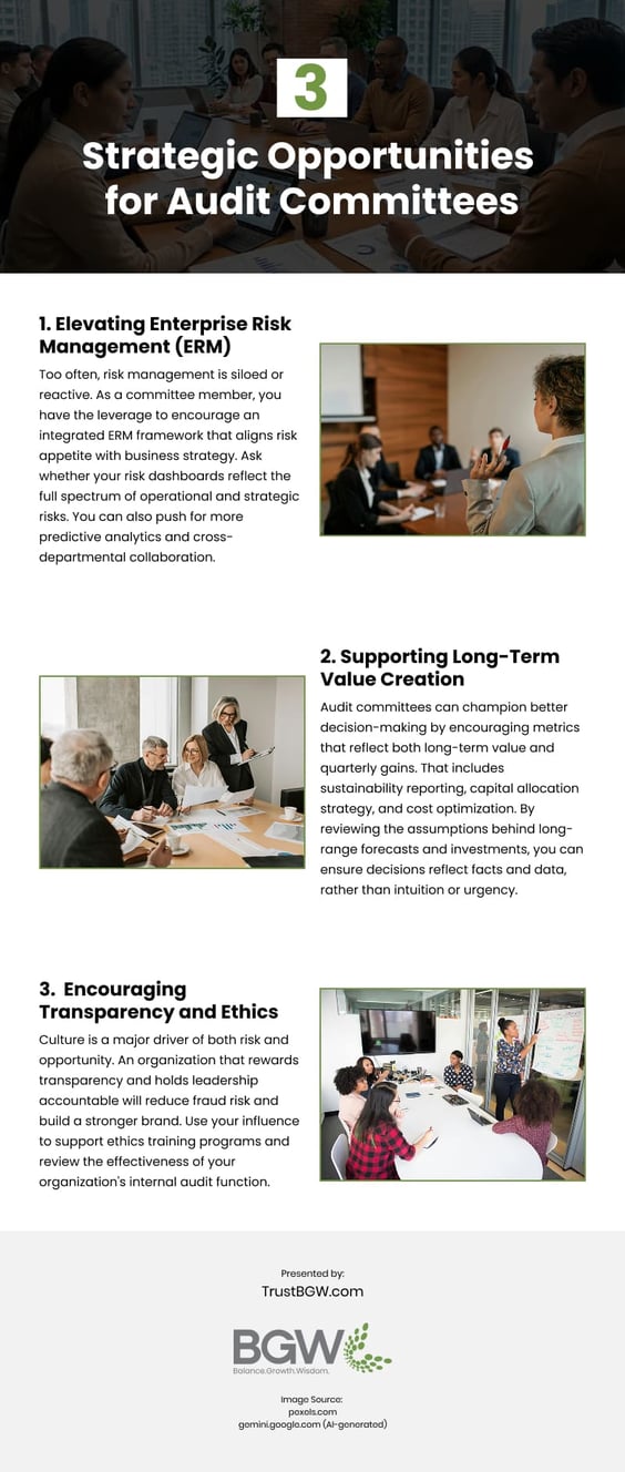 3 Strategic Opportunities for Audit Committees Infographic
